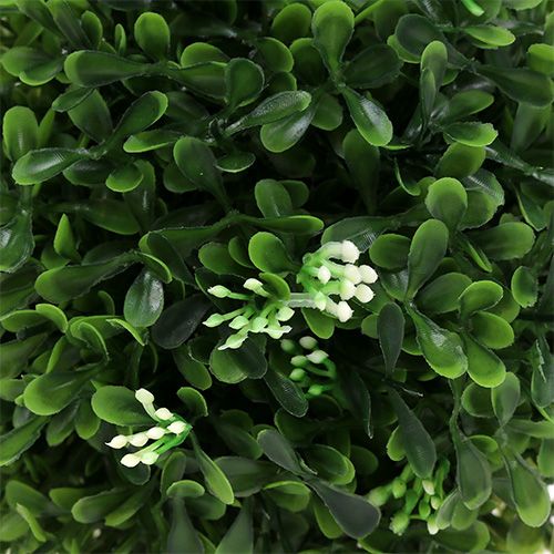 Floristik24 Buxwood labda virágokkal zöld dekoratív labda Ø15cm 1 db