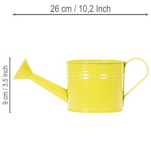 Színes díszes öntözőkanna, Ø11cm, M9.5cm, ültetéshez, tavaszi asztaldísz, fém, 8 db-os készlet | Floristik24.hu