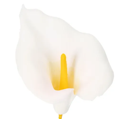 Műkála sárga porzóval, dekoratív virágokkal, 35 cm, 10 darab | Floristik24.hu