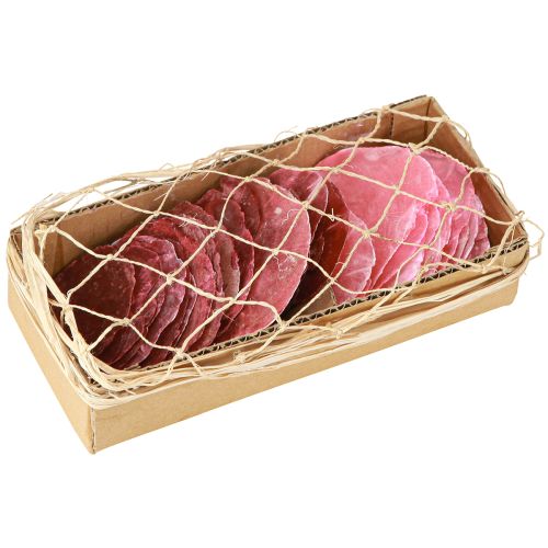 Floristik24 Capiz kagylódísz rózsaszín bogyós színben 5cm-8cm mix 60 db