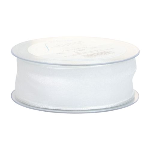 tételeket Sifon szalag organza szalag dekorációs szalag organza fehér 40mm 20m