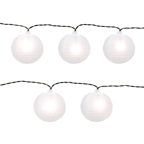 Kínai lámpák 20 LED-del, fehér 9,5 m