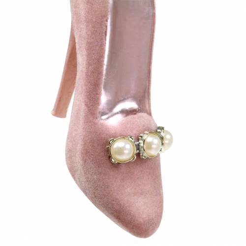 Floristik24 Karácsonyfa akasztó pumpák régi rózsa 11cm 2db