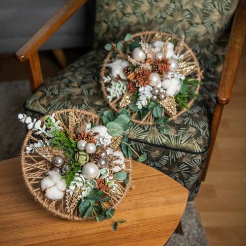 tételeket Karácsonyfadísz, adventi dekoráció, csillag medál arany szélességű 25.5cm 4db