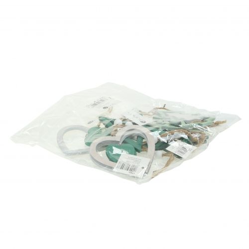 tételeket Karácsonyfadíszek vegyes zöld, fehér 10cm 9db