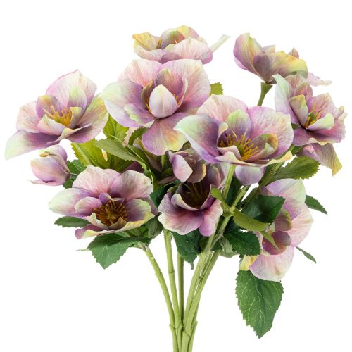 Műrózsa csokor karácsonyi virágokkal, 35 cm, 6 darab vétel | Floristik24.hu