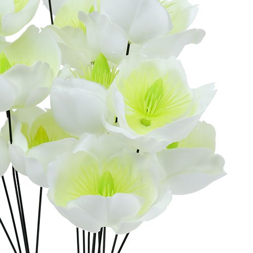 tételeket Karácsonyi rózsa drót fehér 50 db