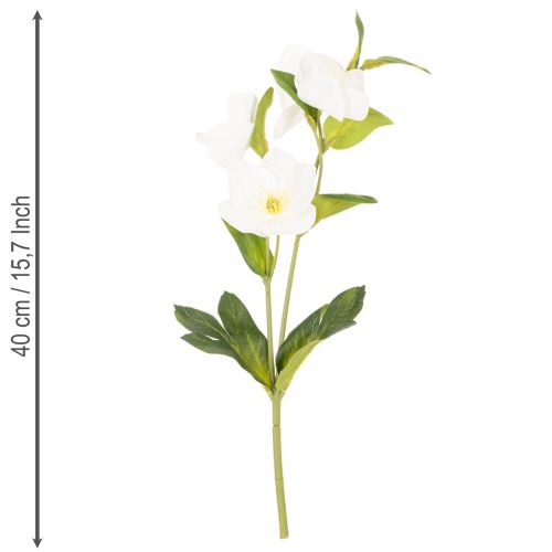 Karácsonyi Rózsa Művirág Fehér Dekoratív Művirág Csokor, 40cm, 4 Darab | Floristik24.hu