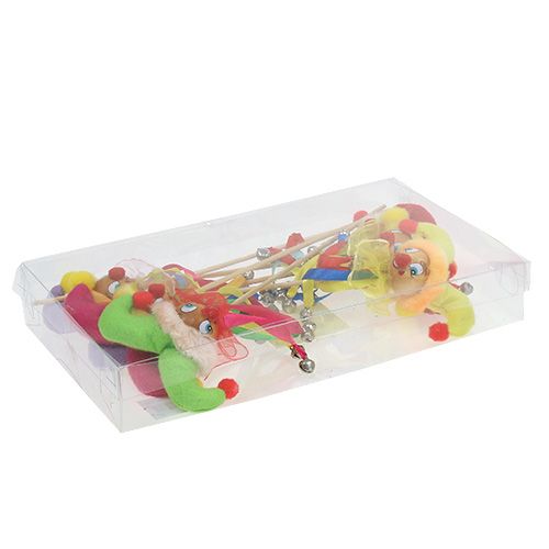 Floristik24 Harlekin a rúdon 9cm x 6cm L26,5cm 6db