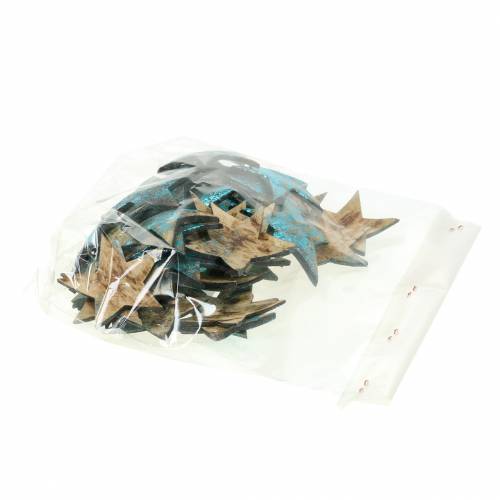 tételeket Kókuszcsillag kék 5cm 50db szórt csillagok asztali dekoráció