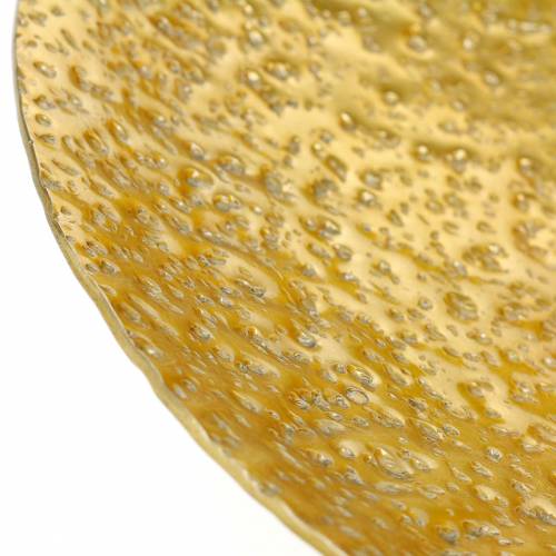 Floristik24 Arany dísztál fém Ø35 / 46cm, 2db-os készlet