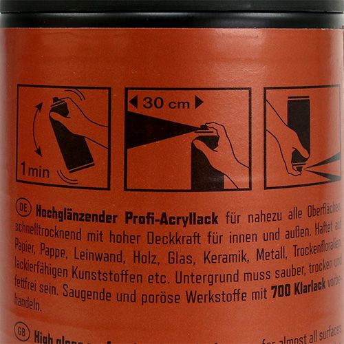 Floristik24 Színes spray metál fényes réz 400ml
