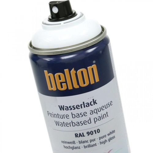 Belton mentes vízbázisú festék fehér magasfényű spray tiszta fehér 400ml