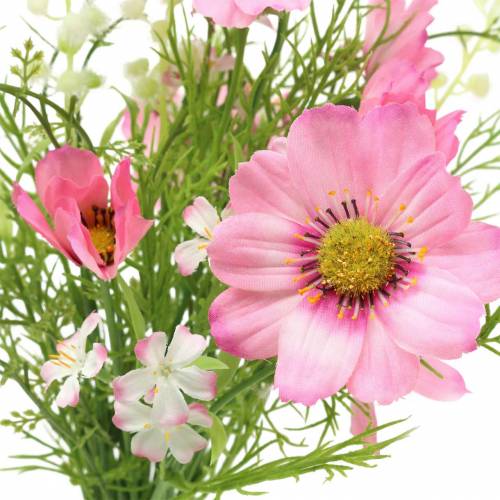 Floristik24 Cosmea és gypsophila egy csokorban Artificial Pink Válogatott 42cm