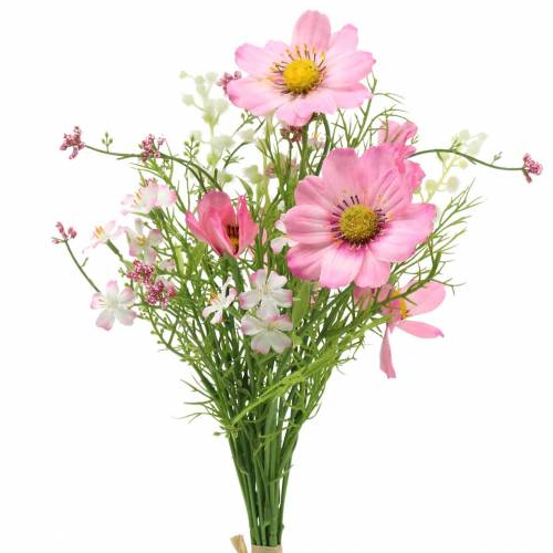 Floristik24 Cosmea és gypsophila egy csokorban Artificial Pink Válogatott 42cm