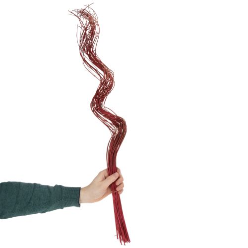 tételeket Göndör fűzfa szárított dekoratív ág kreatív virágkötészethez és lakberendezési kiegészítőkhöz 80cm 70g