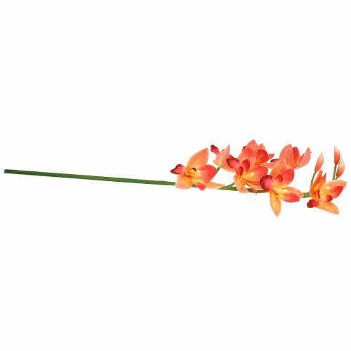 Floristik24 Orchidea művirág Cymbidium Orange 74cm