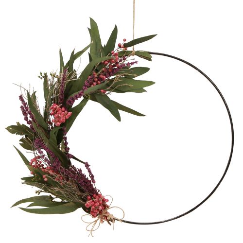 tételeket Szárított virágkoszorú levendula dekoráció Ø30cm - Kreatív barkácskészlet