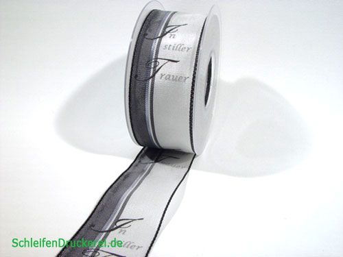 Floristik24 Gyászszalag Br: 40mm L: 20m