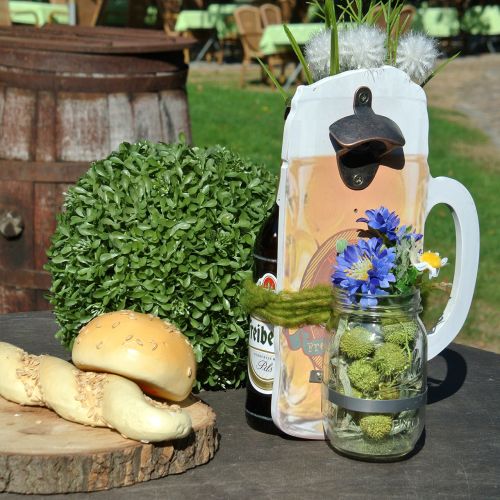 tételeket Fali sörnyitó gyűjtőedénnyel 30cm x 18cm