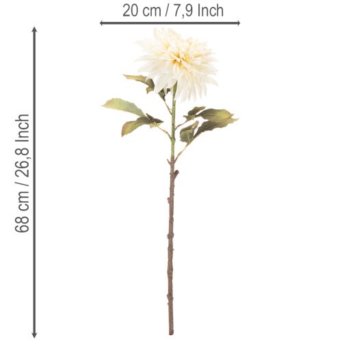 Mesterséges dália virág vázába 68cm | Floristik24.hu