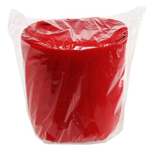 Floristik24 Dekoratív polár piros 15cm 5m