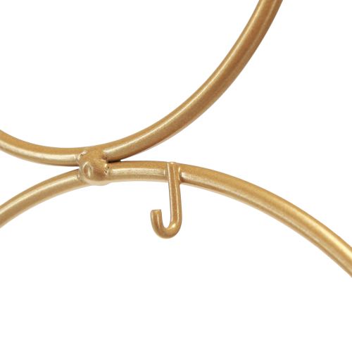 Floristik24 Díszfa akasztókkal Karácsonyi dekoráció fém matt arany H58cm