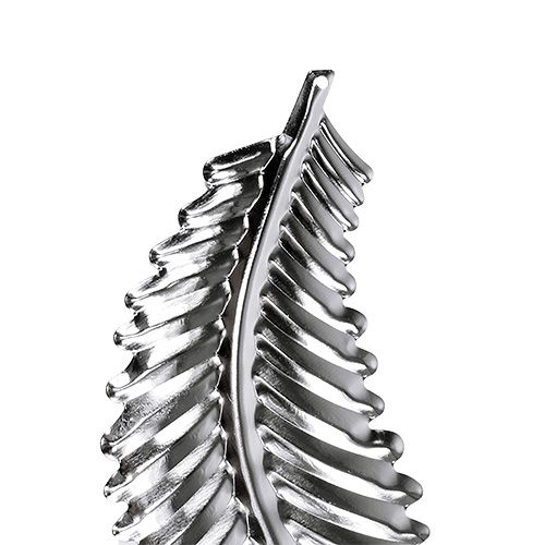 Floristik24 Fém ezüstből készült díszlap 4cm x 12cm 12db