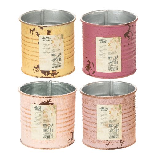 Díszdoboz fém vintage Ø8cm H7.5cm Különböző színekben vétel | Floristik24.hu