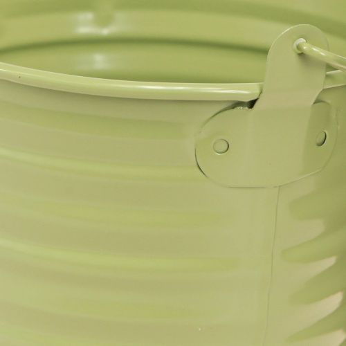 tételeket Dekoratív vödör fém cserepnyél 4 szín Ø11cm 8 db