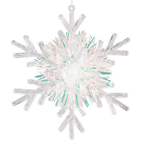 tételeket Dekoratív jégkristály hópehely akasztáshoz Ø15cm 3db