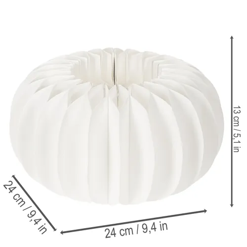 Méhsejt papír gyűrű tök kerek nagy szárított virágokhoz és őszi dekorációhoz 24cm 4db | Floristik24.hu