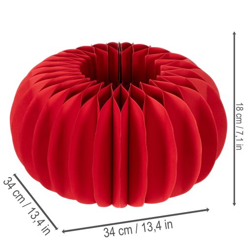 Méhsejt papír tök dekorációs papír 34cm 2db | Floristik24.hu