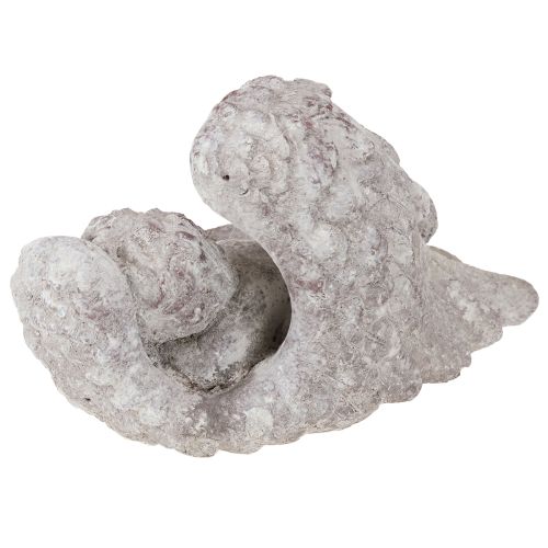tételeket Dekoratív alvó angyal szárnyakkal angyalfigura síremlékhez 22,5 cm