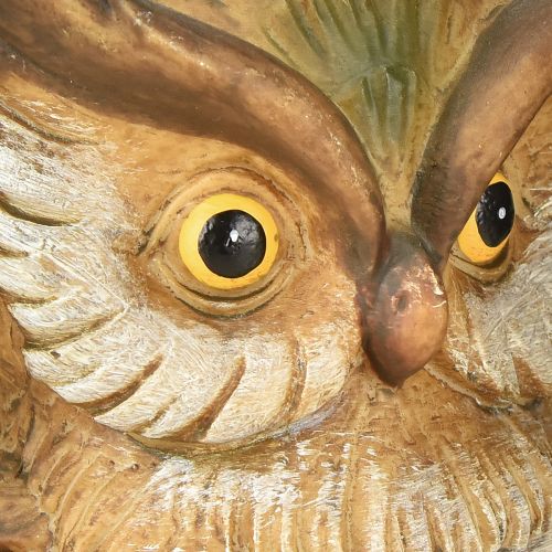 Floristik24 Dekoratív bagoly díszfigura kézzel festett őszi dekoráció polirezinből, 14 cm