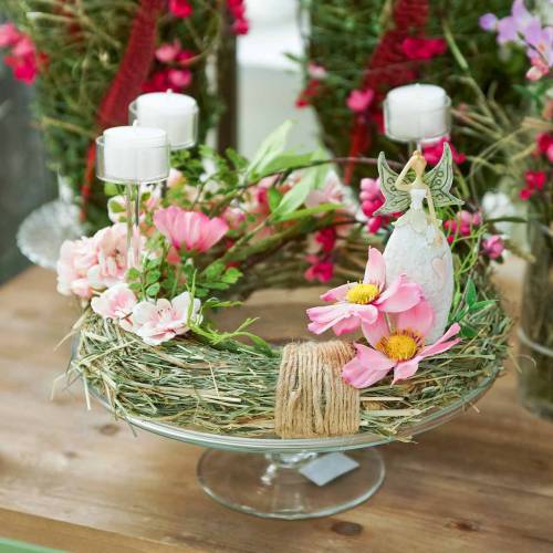 Floristik24 Deco figura manó fehér 12cm 2db