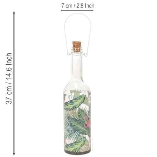 Dekoratív LED Flamingó Palack 37,5 cm Meleg Fehér 2 db | Floristik24.hu
