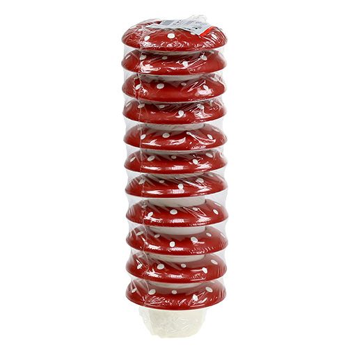 tételeket Dekoratív légyölő galóca Ø6cm 11 db