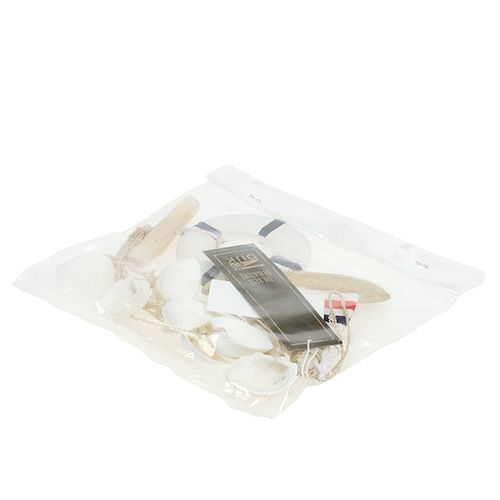 Floristik24 Dekoratív akasztós csónak, kagyló L42cm