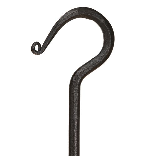 Floristik24 Dísz horog fémből fekete fém kampóban L40cm 2db