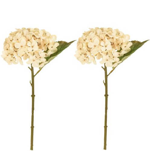 tételeket Dekoratív hortenzia műkrém selyemvirág 34cm 2db