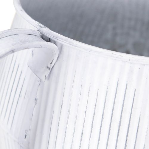 tételeket Dekoratív fém kancsó, fehér, vintage shabby chic, 28cm