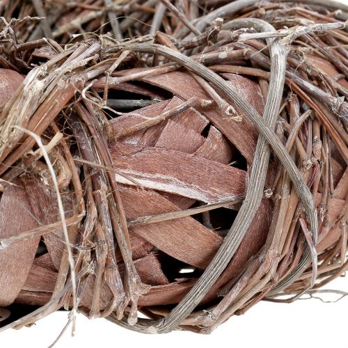 Floristik24 Dekoratív koszorú natúr Ø43cm fehérre mosva