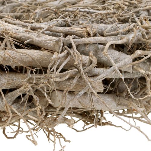 Floristik24 Dekoratív koszorú natúr, szürke Ø45cm 1 db