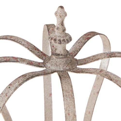 Floristik24 Dekoratív korona Vintage fém korona szürke rozsda Ø19cm H22cm