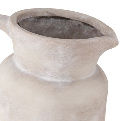 Floristik24 Dekoratív kancsó dekoratív kerámia bézs színben Ø16cm H29cm