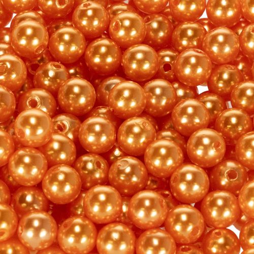 Dekoratív narancssárga gyöngyök, 8 mm, 250 darab | Floristik24.hu
