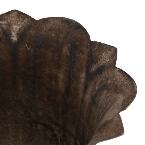 Floristik24 Dekoratív trófea antik mini növénycserép szürke barna Ø12cm H13cm