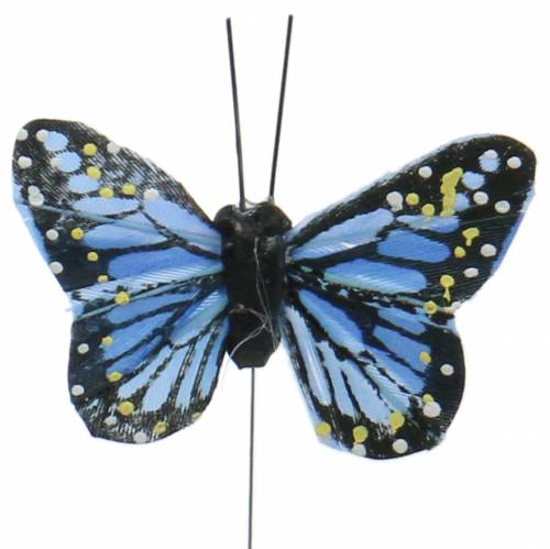 tételeket Dísz pillangók dróton tarka 5,5cm 24db