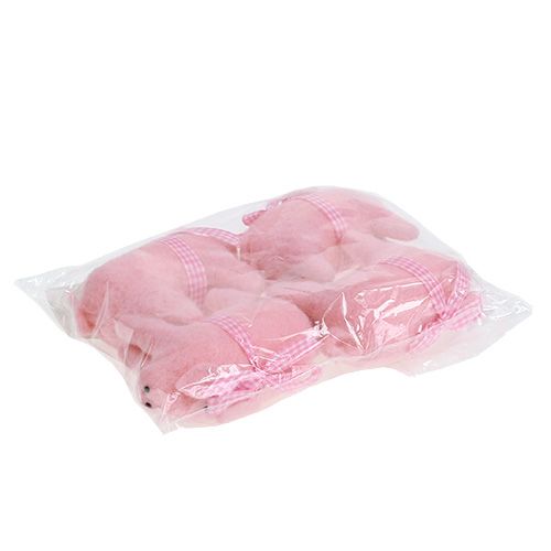 Floristik24 Dekoratív malac rózsaszín 11,5cm 4db